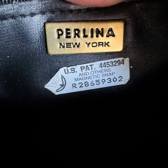 Perlina Vintage Dark Chocolate Brown Square Leather Small Everyday Crossbody - Picture 9 of 10